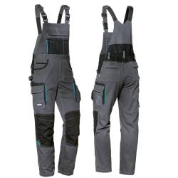 Uvex Tune-up Männer-Cargohose - Latz-Bundhose für die Arbeit - Grau - 46 von Uvex