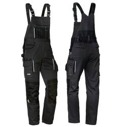 Uvex Tune-up Männer-Cargohose - Latz-Bundhose für die Arbeit - Schwarz - 62 von Uvex