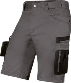 Uvex echor Bermuda - Kurze Arbeitshose - Herren-Cargohose - Stretch-Bund, Abriebfest & viel Stauraum - Grau - Gr. 42 von Uvex