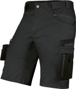 Uvex echor Bermuda - Kurze Arbeitshose - Herren-Cargohose - Stretch-Bund, Abriebfest & viel Stauraum - Schwarz - Gr. 48 von Uvex