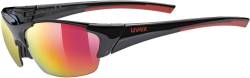 uvex Blaze III Sonnenbrille (2316 black/red, mirror red (S3), litemirror orange (S1), clear (S0)) von Uvex