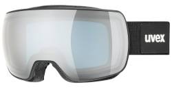 uvex Compact Fullmirror Skibrille (2230 black mat, mirror silver/blue (S2)) von Uvex