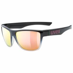uvex LGL 41 Sportbrille (2316 black/rose, mirror pink (S3)) von Uvex