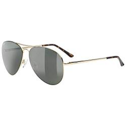 uvex LGL 45 P - Sonnenbrille für Damen und Herren - polarisiert - verspiegelt - gold/litemirror green - one size von Uvex