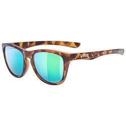 uvex LGL 48 CV - Sonnenbrille für Damen und Herren - verspiegelt - konstraststeigernd - havanna matt/mirror green - one size von Uvex