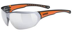uvex Sportstyle 204 Sportbrille (2316 black orange, mirror silver (S3)) von Uvex