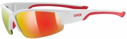 uvex Sportstyle 215 Sportbrille (8316 white mat/red, mirror red (S3)) von Uvex