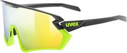 uvex Sportstyle 231 2.0 Sportbrille (2616 black/yellow matt, supravision mirror yellow (S3)) von Uvex