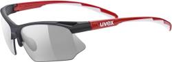 uvex Sportstyle 802 Variomatic Sportbrille (2301 black/red/white, variomatic smoke (S1-3)) von Uvex