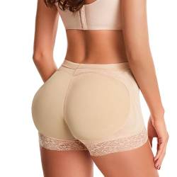 Uwiyo Damen Butt Lifter Höschen Hip Enhancer Shapewear Push Up Slip Po Heber Unterhose Gepolstert Hüft Unterwäsche Miederslips (DE/NL/SE/PL, Alphanumerisch, M, Hautfarbe) von Uwiyo