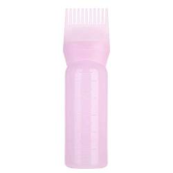 3 Farben Haarfärbebürste Flasche Shampooflasche Öl Färbung Spender Applikator Bürstenspitze Werkzeuge Mit 120 Ml Fassungsvermögen Zum Haarfärben(Rosa) von Uxsiya