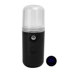 Gesichts-Nebel-Sprayer USB Wiederaufladbarer Hand-Gesichts-Luftbefeuchter-Sprüher Feuchtigkeitsspendende Feuchtigkeitsspendende Gesichtsbefeuchter-Sprüher für Frauen und Männer(schwarz) von Uxsiya