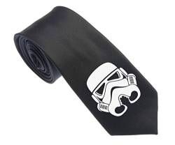 Uyoung Star Wars Stormtrooper Sigil Multi-colored Men's Woven 2.5" Skinny Tie, Black, One Size von Uyoung