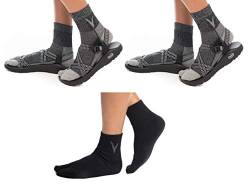 3 Paar V-Toe Wolle Flip Flop Big Toe Tabi Socken Herren Damen Warm Bequeme Mischung - Grau - Einheitsgröße/M von V-TOE SOCKS