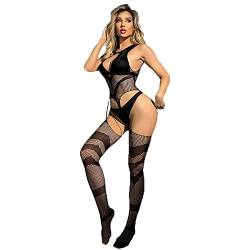 V-Ting Sexy dessous Bodystocking Netz body CatsuitUnterwäschen Reizwäsche Netz Strumpfhose Hohle Jumpsuit Frauen Bodysuit Nachtwäsche von V-Ting