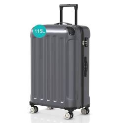 Voyagoux Koffer handgepäck - 115L, Hartschalenkoffer groß, TSA-Schloss, ABS, 4X 360° Rollen, Robust und Leichtgewicht Suitcase, 75x48x30cm, Dunkelgrau von V Voyagoux