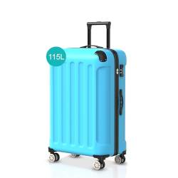 Voyagoux Koffer handgepäck - 115L, Hartschalenkoffer groß, TSA-Schloss, ABS, 4X 360° Rollen, Robust und Leichtgewicht Suitcase, 75x48x30cm, Hellblau von V Voyagoux