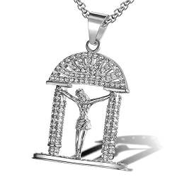 VACOY Titanium Titanium Stahl Plattiert Diamantbögen Jesus Hip -Hop von VACOY