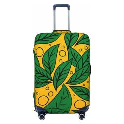 VACSAX Gelber ästhetischer Gepäckbezug, elastischer Kofferbezug, waschbarer Kofferschutz, Reisegepäckhülle mit verdecktem Reißverschluss, passend für 45–81 cm von VACSAX