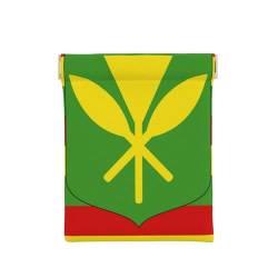 Italienische Flagge, einzigartige Leder-Münzgeldbörse – Mini- und moderner Münzhalter, sicherer und tragbarer Münz-Organizer mit Vintage-Charme, Hawaiianische Flagge, Einheitsgröße, Geldgürtel von VAGILO