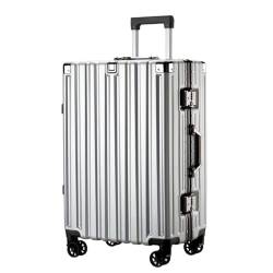 VALCLA Reisekoffer Koffer mit großem Fassungsvermögen und 360°-Universalrädern, kollisionssicherer, kompressionsbeständiger Trolley-Koffer, Freizeitkoffer Weichschalenkoffer (Color : B, Size : 26in) von VALCLA