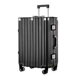 VALCLA Reisekoffer Koffer mit großem Fassungsvermögen und 360°-Universalrädern, kollisionssicherer, kompressionsbeständiger Trolley-Koffer, Freizeitkoffer Weichschalenkoffer (Color : D, Size : 26in) von VALCLA