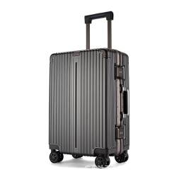 VALCLA Reisekoffer Multifunktionaler Koffer, Universal-Rad-Trolley, Aluminiumrahmen, großes Fassungsvermögen, tragbarer Koffer Weichschalenkoffer (Color : C, Size : 24in) von VALCLA