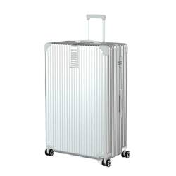 VALCLA Reisekoffer Retro-Koffer mit großem Fassungsvermögen, Universal-Rad-Trolley, Passwortbox, extra großer Koffer, Anti-Kollisions-Koffer Weichschalenkoffer (Color : B, Size : 24-inch) von VALCLA