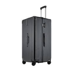 VALCLA Reisekoffer Retro-Koffer mit großem Fassungsvermögen, Universal-Rad-Trolley, Passwortbox, extra großer Koffer, Anti-Kollisions-Koffer Weichschalenkoffer (Color : E, Size : 30-inch) von VALCLA