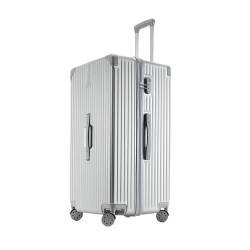 VALCLA Reisekoffer Retro-Koffer mit großem Fassungsvermögen, Universal-Rad-Trolley, Passwortbox, extra großer Koffer, Anti-Kollisions-Koffer Weichschalenkoffer (Color : F, Size : 30-inch) von VALCLA