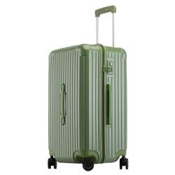 VALCLA Reisekoffer Trolley-Koffer mit großem Fassungsvermögen und Universalrädern, Bordkoffer mit verdicktem Aluminiumrahmen Weichschalenkoffer (Color : G, Size : 28in) von VALCLA