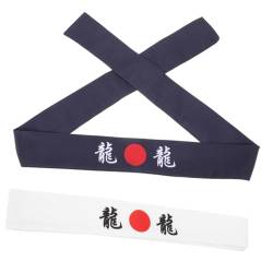 VALICLUD 10 Stk Japanisches Haarband japanisches kochstirnband Sport-Stirnband Haarbänder japanisches Stirnband zum Kochen Samurai japanisches Stirnband Drucken Schal Haarseil von VALICLUD