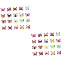 VALICLUD 100 Stk Leuchtende Schmetterlings-Haarspange Haarspangen für Damen 3D-Schmetterlings-Haarnadel kinder haarschmuck haarklammer set Tiara Haarnadel Zubehör Festival-Haarnadel Mädchen von VALICLUD