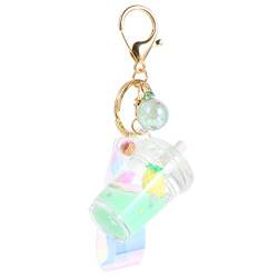 VALICLUD 1PC Schöne Frucht Liquid Quicksand Keychain Acryl Keyring Bag Ornament von VALICLUD