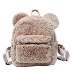 VALICLUD 1pc Creative Plüsch Aufbewahrungstasche Winter Fluffy Rucksack Frauen - Schulter- Tasche Stylische Tasche von VALICLUD