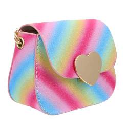 VALICLUD 1stk Umhängetasche Glitzergeldbörse Für Kleine Mädchen Vielseitige Handtasche Mädchen Geldbörsen Für Kinder 9-10 Mädchen-geldbörse Schultertasche Pu-leder Die Kette Paket Kleinkind von VALICLUD