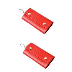 VALICLUD 2St schlüsseltasche Schlüsselbehälter Schlüsselorganizer aus Leder Brieftasche für Autoschlüssel Schlüsseletui aus Leder Haushalt Schlüsselbox Aufbewahrungskiste Männer und Frauen von VALICLUD