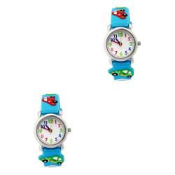 VALICLUD 2st Cartoon-Armbanduhr Uhren Geschenke Quarzuhr Für Kinder Handgelenk Aus Quarz Betrachten Kreative Kinderuhr Dartscheibe Kinder Silikonband Karikatur 3D von VALICLUD