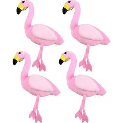 VALICLUD 4 Pcs Plüsch Schlüsselanhänger Anhänger Flamingo Stofftier Schlüsselring Anhänger Handtasche Rucksack Handtasche Charms für DIY Handwerk Tasche Auto Hängen Ornament Bunte von VALICLUD