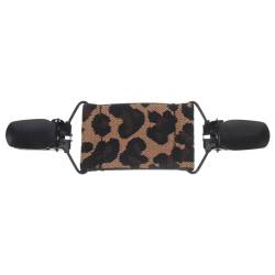 VALICLUD 4 Stück Hutclip mit Leopardenmuster Poncho-Clip Elegante Kleider für Frauen Lavalier Mädchen-Outfits Kragenclips für Strickjacken Cardigan-Clip Pullover Strahlclip Schalschnalle von VALICLUD