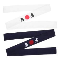 VALICLUD 6 Stk Stirnband mit Ninja-Print japanisches krawattenstirnband tragbares Stirnband Hijab haarband Krawatten für Männer binden breite stirnbänder für damen Kochzubehör atmungsaktiv von VALICLUD