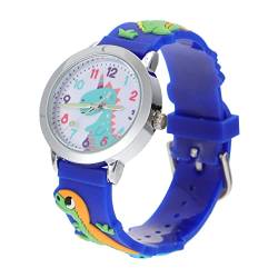 VALICLUD Anschauen kinderuhren 3D-Uhren Blaue Uhren Armbanduhr Kinder lässige Uhr Kinderarmbanduhr Blaue wasserdichte Uhren Tieruhr für Kleinkinder Quarz Digitaluhr Plastik von VALICLUD