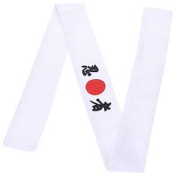 VALICLUD Bushido Hachimaki Stirnband Samurai Japanisches Stirnband Drache Sushi Chef Bandana Krawatte Zum Anbinden Kostüm Kopfbedeckung Für Karate Ca. 99 X 4 5 Cm/38 5 Cm 9 X 1 77 Zoll von VALICLUD