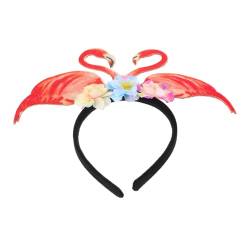 VALICLUD Haarschmuck Flamingo-Stirnband Luau-Party-Stirnbänder Party-Requisiten Hüte Haarbänder Kopfschmuck für Hawaii-Party Flamingo-Partyzubehör Kleidung Hut Kokosnussbaum Kopfbedeckung von VALICLUD