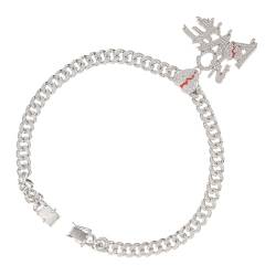 VALICLUD Hip-Hop-Halskette mit gespleißtem Buchstaben-Liebesanhänger und Schlüsselbeinkette für Männer mit gebrochenem Herzen Halskette mit Buchstabenanhänger Halsketten von VALICLUD