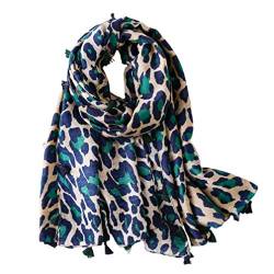 VALICLUD Mode Schals für Frauen Decke Schal Übergroße Leoparden Bedruckte Schal Animal Print Schal Wrap von VALICLUD