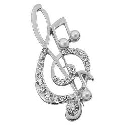 VALICLUD Musiknoten Brosche Musik Symbol Brosche Musik Symbol Pin Brosche Dekorative Brosche Pullover Brosche Pin Musiknoten Pin Rucksack Pin Mantel Pin Lustiger Pin Dekorativer von VALICLUD