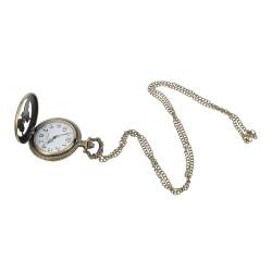 VALICLUD Retro Halskette Taschenuhr j-Halskette für Damen Herren Digitaluhren Uhrengehäuse für Herren Halskette für Männer Anhängeruhren für Damen leichte Taschenuhr Metall von VALICLUD