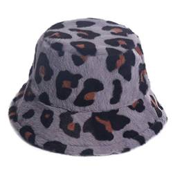 VALICLUD Wintermützen für Frauen Kunstpelz Eimer Hut Leopardenmuster Fischerhut Kappe Vintage Warmer Hut von VALICLUD