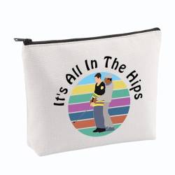 VAMSII Gilmore Make-up-Tasche mit Aufschrift "It's All In The Hips", Motiv: "It's All In The Hips", für Golfliebhaber, Kosmetiktasche, Sportkomödie, Geschenk, 90er-Jahre-Filme, Merch, All In The Hips von VAMSII